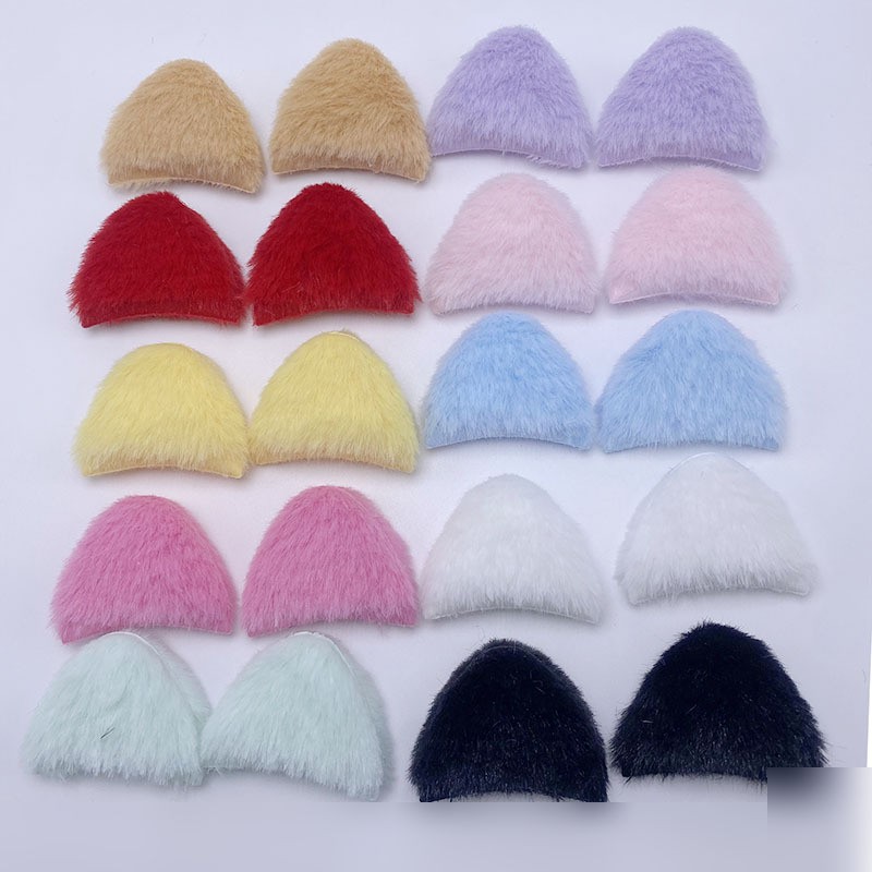 Double-sided Cute Plush Cat Ears Children Hairpin Hairband Accessories Doll Decoration Diy Accessories