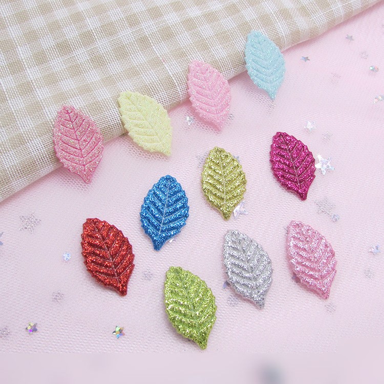 Emulation Plant Accessories Gold Powder Material Decoration Leaf Handfeel Emulation Leaf Headdress Hair Clip Decoration Spot