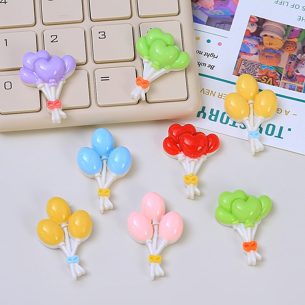 Fresh New Colorful/Multi-Color Balloon Creative Handmade Diy Cream Glue Accessory Resin Accessory Accessory Wholesale Material Bag