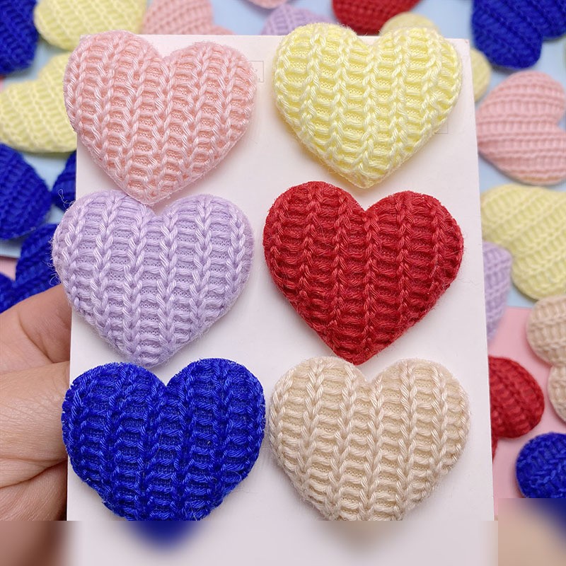 New Korean Style Autumn And Winter Love-shaped Wool Diy Handmade Jewelry Hair Accessories Clothing Scarf Accessories Manufacturer Wholesale